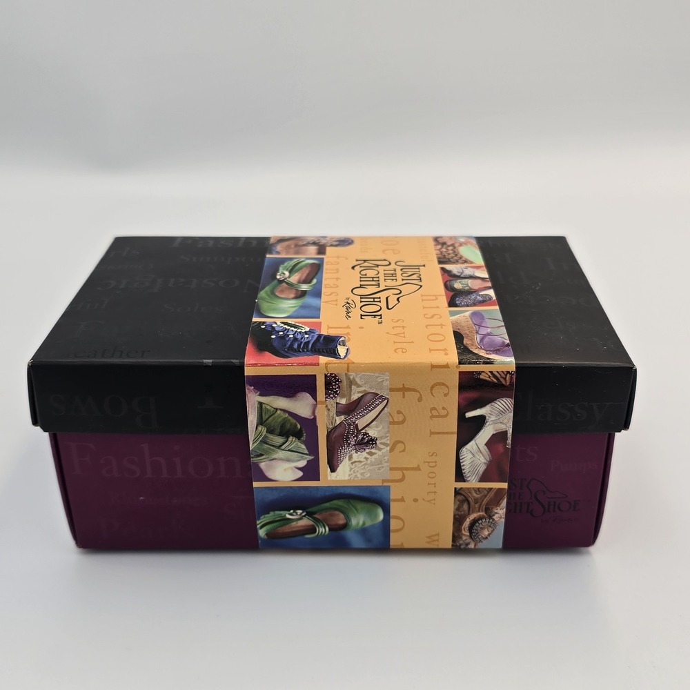 Just The Right Shoe Society Slide In Box Vintage 2000 COA Raine Willitts Mini - Picture 8 of 10